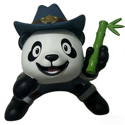 适用于25款鸿蒙系统问界音响帽子M5/M7/M8/M9车内熊猫装饰摆件