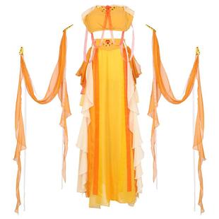 原创飞天敦煌汉服性感异域风情汉元素天竺公主大漠西域舞蹈服装女