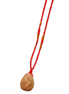 桃木生肖鼠吊坠男女宝宝平安挂饰