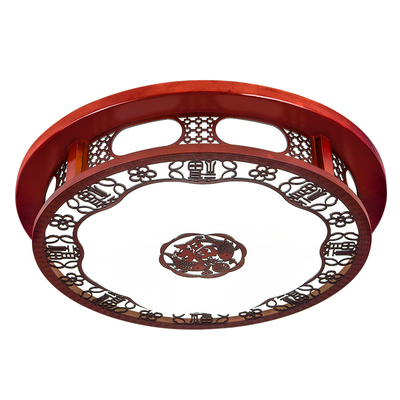 中式实木吸顶灯led卧室灯