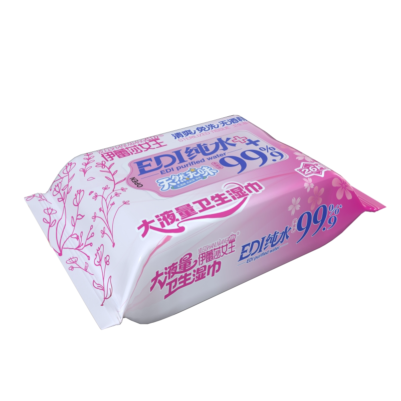 伊蕾莎卫生湿巾60包整箱发货成人湿纸巾消毒清洁杀菌加水分足加厚
