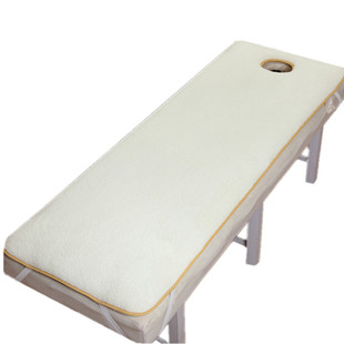 美容床垫 加厚冰丝夏季羊羔绒四季推拿按摩床 美容院专用带洞定做