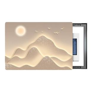 日照金山电表箱装饰画轻奢高级感超薄遮挡强弱配电箱盖板挂画山水