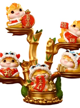 国潮马年生肖吉祥物小马摆件