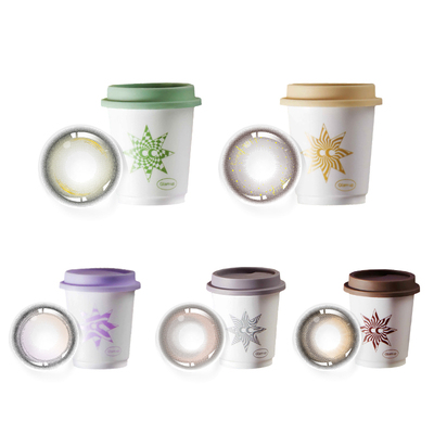 【焦糖美式上新！】GLAM UP美幕美瞳日抛2片琥珀光试戴隐形眼镜