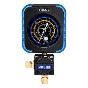 飞越单表空调雪种压力检测加氟单表R22/R134/R410a空调加氟冷媒表
