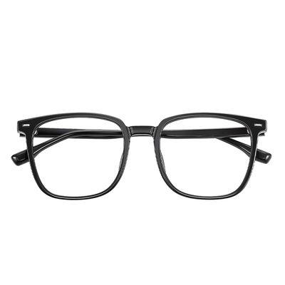 磨砂黑框眼镜男款近视可配度数