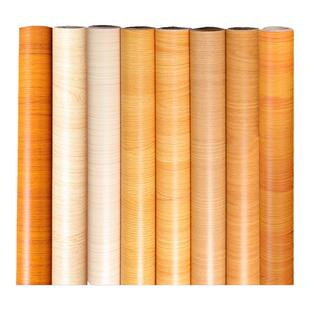 原木纹贴纸自粘仿木纹黄胡桃柜子家具翻新桌子木门贴皮墙贴壁纸