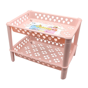 包邮长方3层小收纳架 挂墙壁双层迷你桌面杂物化妆品置物架整理架