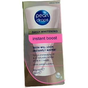 现货英国pearl drops 倍洁丽美白亮白去渍去黄牙膏护牙龈贝嫂推荐