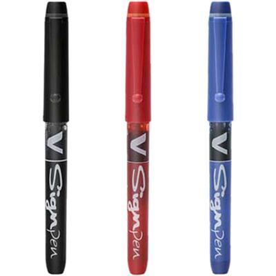 PILOT记号笔纤维红蓝黑色1MM