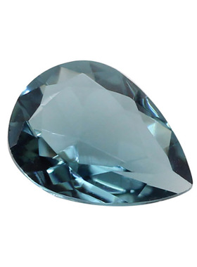 梨形墨兰色玻璃戒面尖底裸石 水滴形墨蓝玻合成彩色宝石美甲仿钻