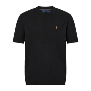 POLOWALK短袖针织衫男秋冬新款商务休闲百搭针织毛衣气质上衣