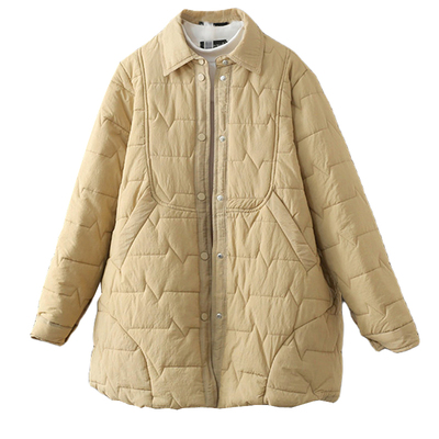 秋冬大码200斤轻薄羽绒棉服外套