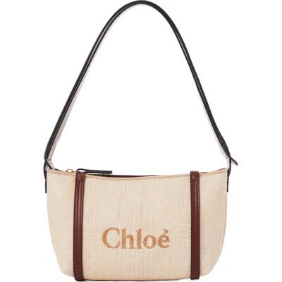 Chloe蔻依 25秋季新款CARRY 拉菲草皮革肩背包