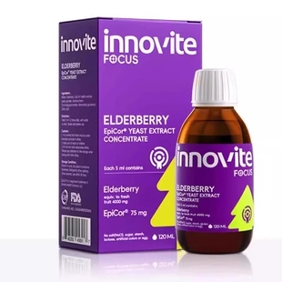 新日期innovite英珞维接骨木莓儿童复合维生素c液体葡聚糖儿童维C