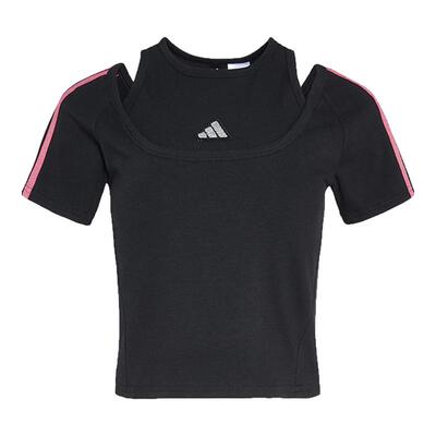 劲浪体育adidas阿迪达斯夏季女子运动休闲短袖T恤KS2890