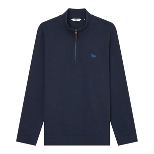 【半拉链】亨利格兰立领卫衣男士2025秋冬休闲长袖t恤百搭打底衫