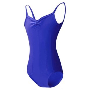 儿童舞蹈吊带练功服棉薄跳舞训练服装芭蕾舞连体开裆形体服夏女童
