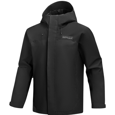 斯凯奇2025秋冬新款男款冲锋衣外套三合一抓绒内胆防风保暖登山服