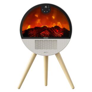 Mckaka小火伴智能语音仿真火焰壁炉取暖器冬季家用取暖机电暖风机