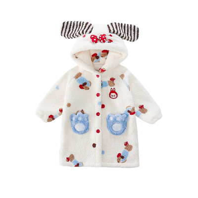 【冬上新】女童加绒洋气冬装睡袍