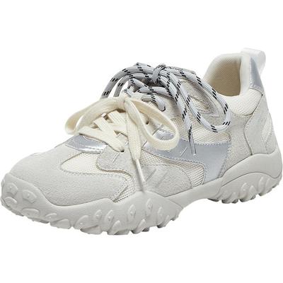 百思图2025夏季新款时髦复古户外运动德训鞋厚底女休闲鞋A2075BM5