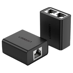 绿联网线分接头一分二同时上网宽带分线器对接头网络转接口一拖二