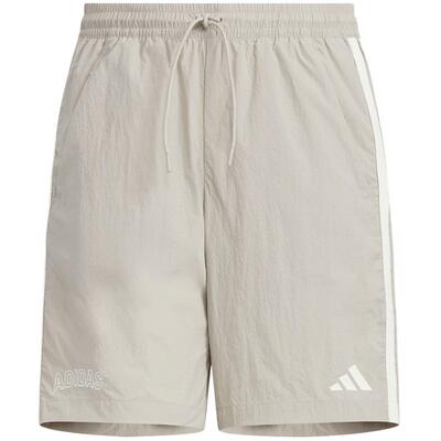 【自营】adidas阿迪达斯拒水速干五分裤秋男三条纹梭织短裤KC2844