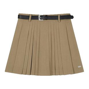 TeenieWeenie小熊女装春秋季优雅时尚学院风短款半身裙A字百褶裙