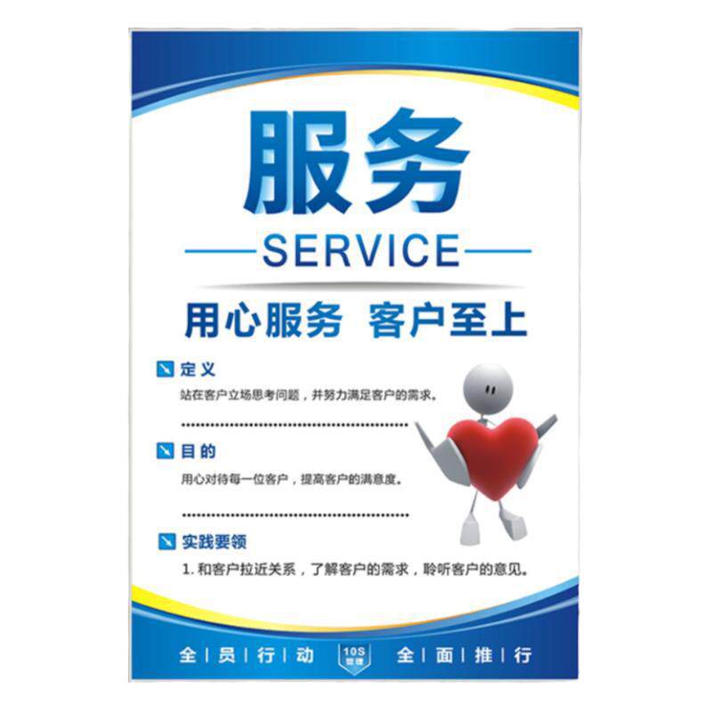 6S管理标识牌车间仓库5S/7S展板挂图8S会议室海报10S企业文化标语