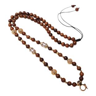 高端泰牌链子黑花梨佛牌项链唐卡配链吊坠挂绳新中式民族风