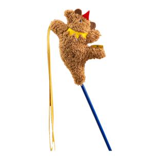 元気喵丨派思维猫马戏团逗猫棒玩具自嗨羽毛铃铛猫薄荷逗小狗玩具