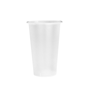 90口径奶茶注塑杯子一次性定制logo磨砂/透明360/500/700/1000ml