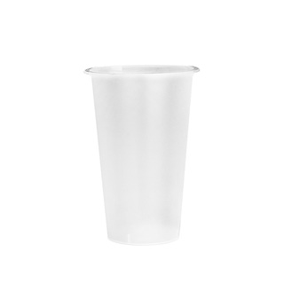 90口径奶茶注塑杯子一次性定制logo磨砂/透明360/500/700/1000ml