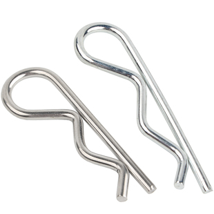 304不锈钢R型销B形销弹性开口销波浪销卡销发夹锁销子M1.2M2M3/M4