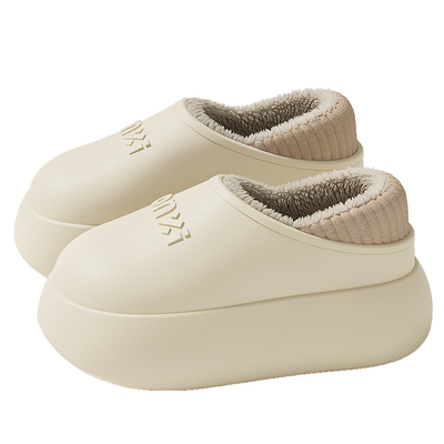 5.0cm厚底增高防水棉拖鞋女外穿