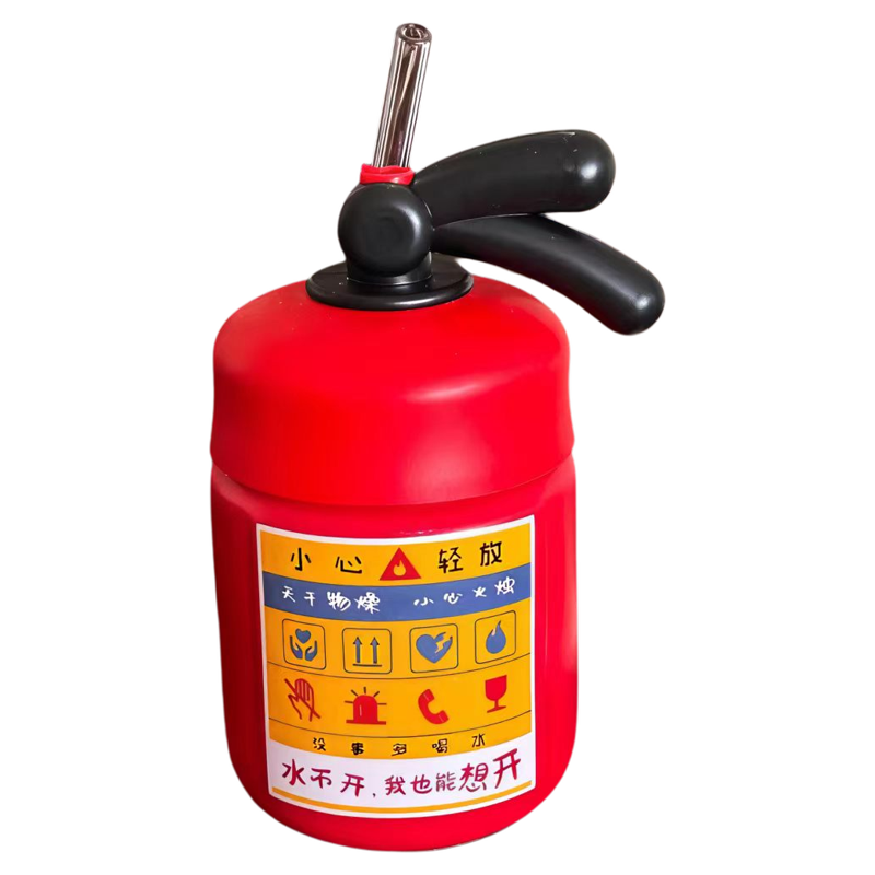 创意灭火器水杯夏日陶瓷咖啡杯子
