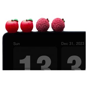 解忧趣生活治愈可爱苹果荔枝事事顺荔迷你车载摆件装饰创意高级感车内小饰品