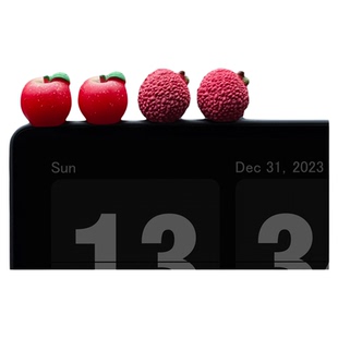 治愈可爱苹果荔枝事事顺荔迷你车载摆件装饰创意高级感车内小饰品