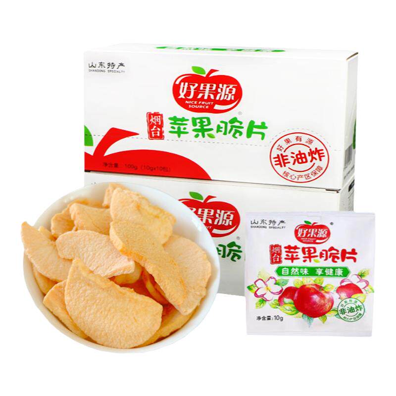 好果源苹果脆片配料只有苹果