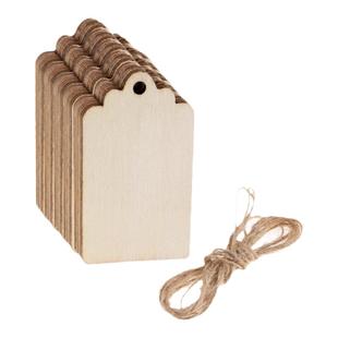 木质吊牌标签许愿牌小木牌带挂绳现货空白挂牌绳子手写吊卡定制价格标签定做树木果树名字牌记号牌标记牌卡片