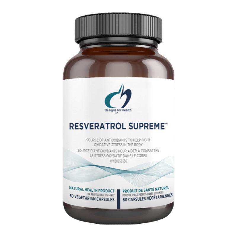 Designs for Health健康设计Resveratrol Supreme白藜芦醇胶囊60