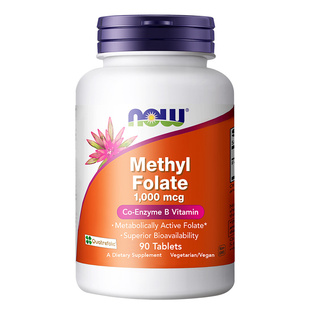 NOW甲基活性叶酸片女性男士备孕前营养维生素B9诺奥成人美国进口