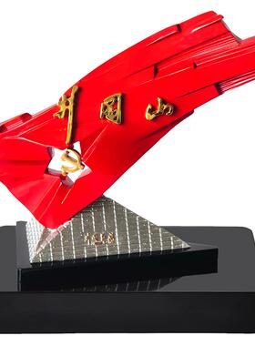 井冈山红旗摆件文创纪念收藏品