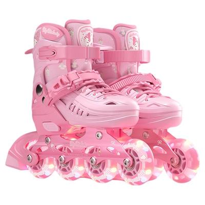 美乐蒂儿童全闪轮滑鞋初学防崴脚