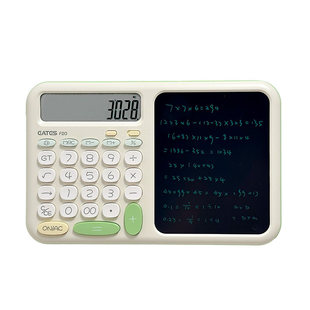 三年二班 多功能手写板计算器二合一高颜值语音款细笔迹计算机女神款小学生初中专用办公室会计财务2026新款