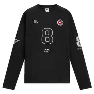 nely小尼力刺绣球衣T恤 定制重磅索罗娜凉感面料复古球服长袖T恤