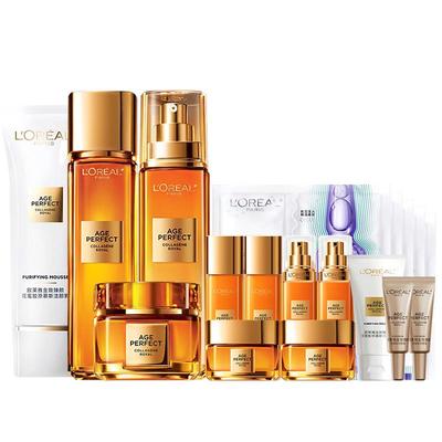 欧莱雅花蜜小蜜罐水乳套装礼盒