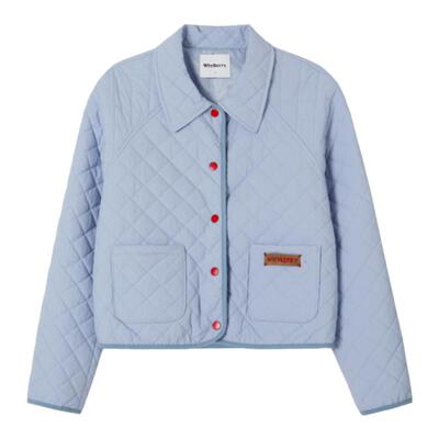 WhyBerry丝绵绗棉菱格棉服
